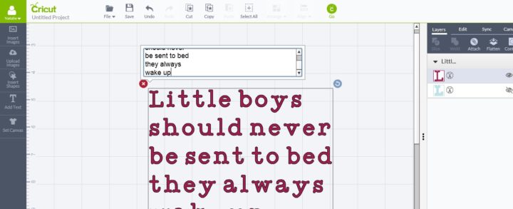 Creating signs with Cricut Explore Air