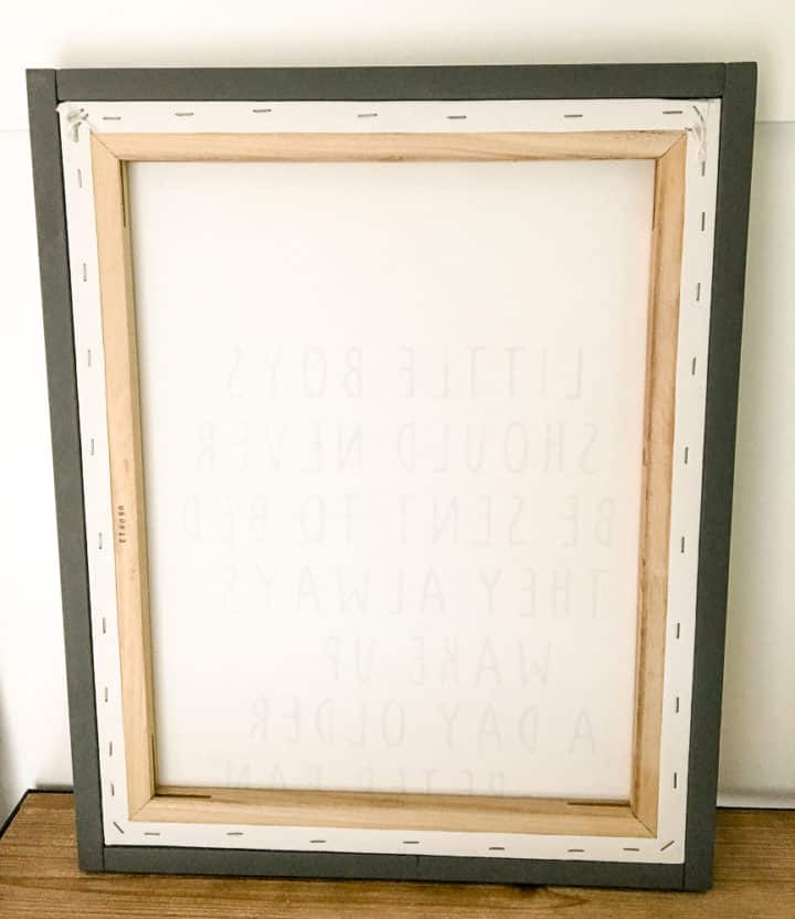 how to frame a canvas