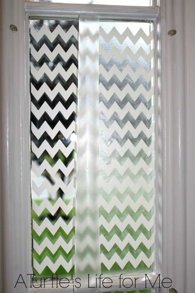 chevron vinyl window silhouette