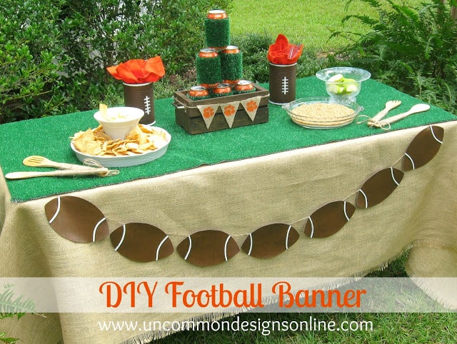 DIY Football Banner Craft