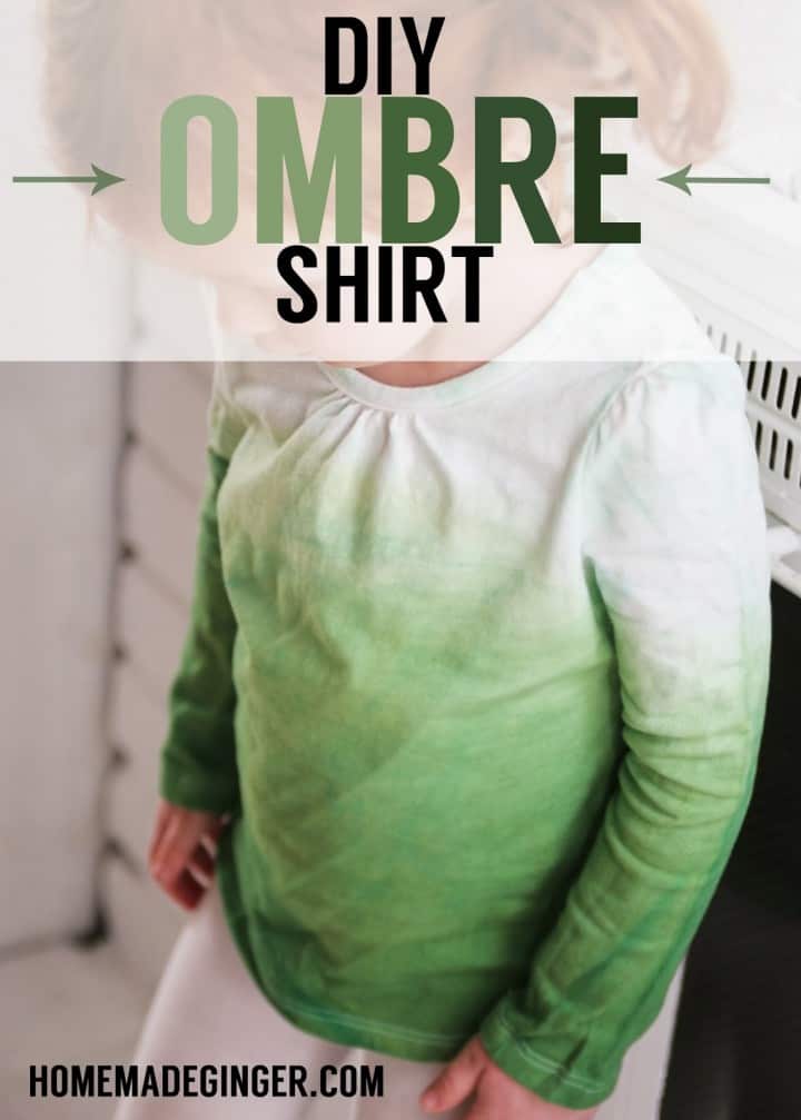 DIY Green Ombre Shirt