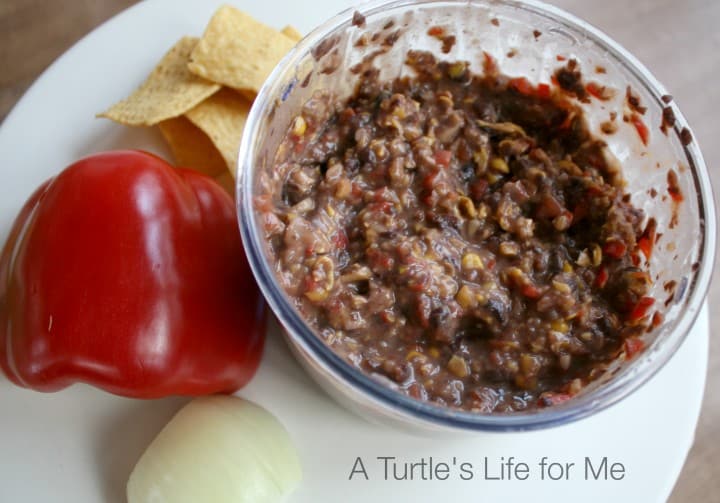 black bean corn salsa spread