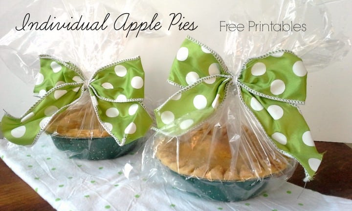 individual apple pies mini free printables