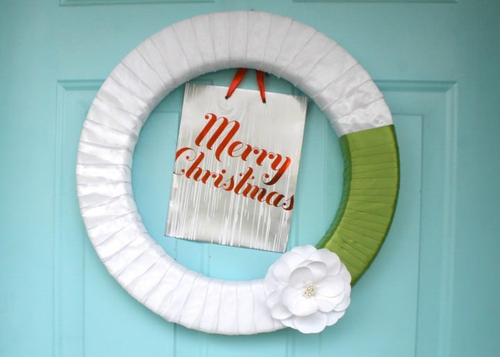 christmas holiday wreath styrofoam