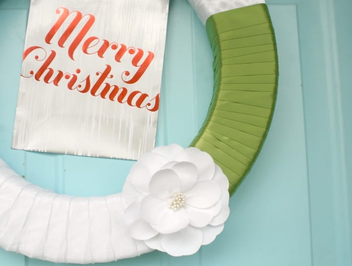 christmas styrofoam holiday wreath