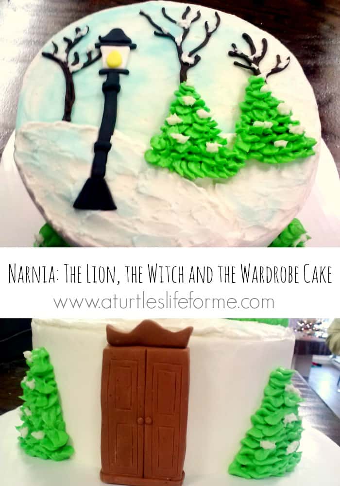 narnia lion witch wardrobe winter birthday cake