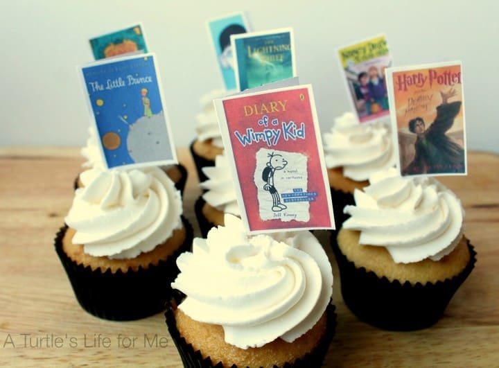 book cupcake toppers- A Turtle's Life for Me 1