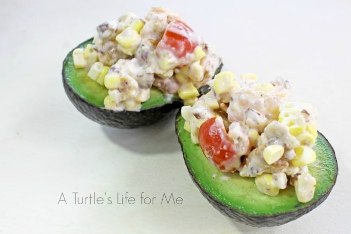 Shrimp, Bacon and Corn Salad- A Turtle's Life for Me