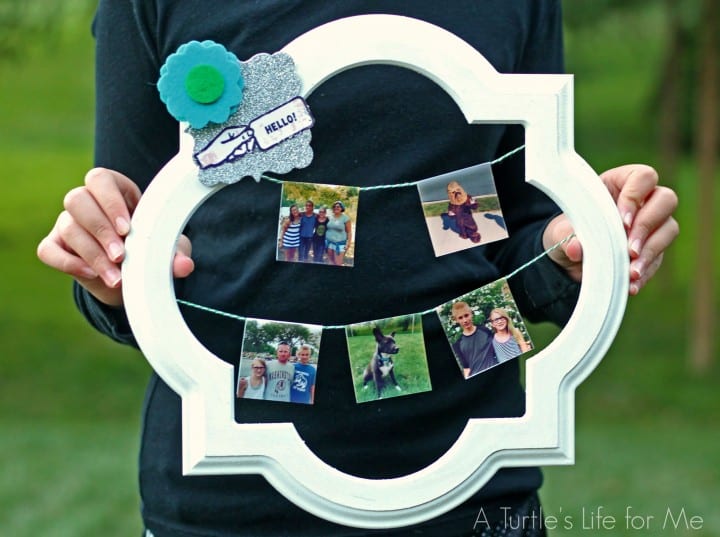 Make a "wreath" using your Instagram pictures! So easy and great for tweens!