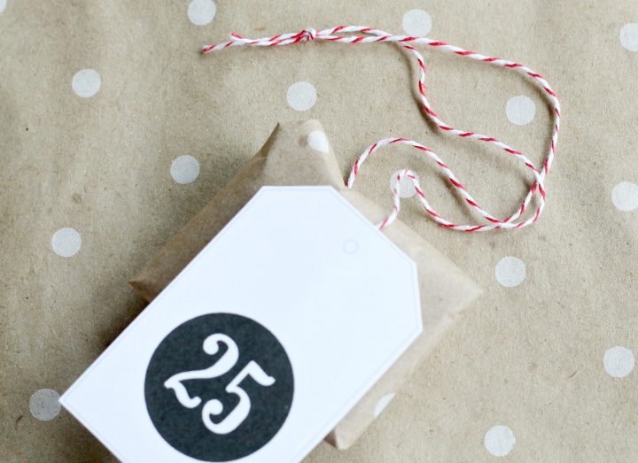 Advent calendar filled with candy and activities for the kids and whole family! 