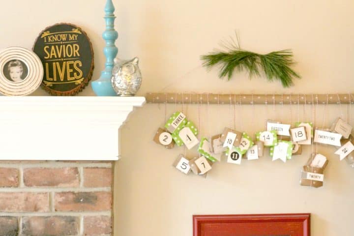 Advent calendar filled with candy and activities for the kids and whole family! 