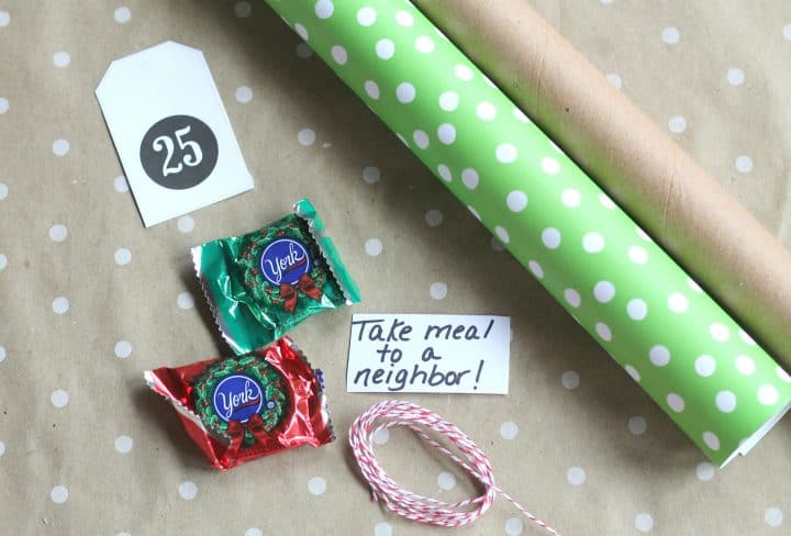 Advent calendar filled with candy and activities for the kids and whole family! 