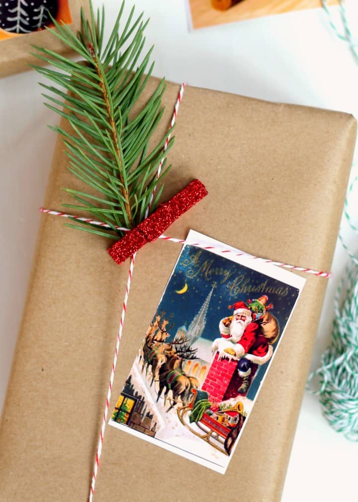 This personalized gift wrapping is so much cuter than regular gift tags!