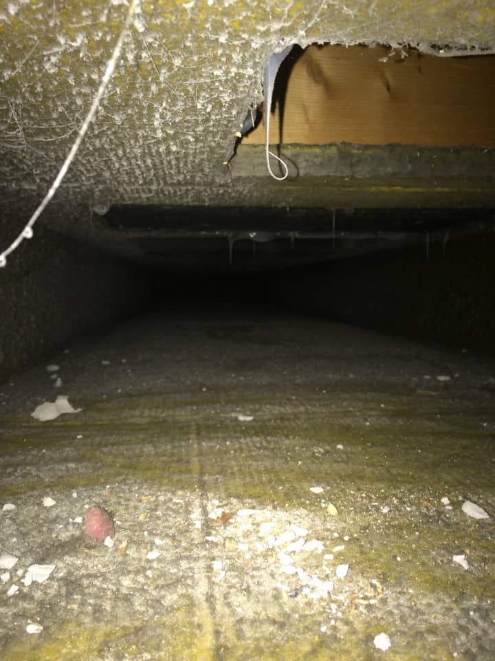 inside duct work
