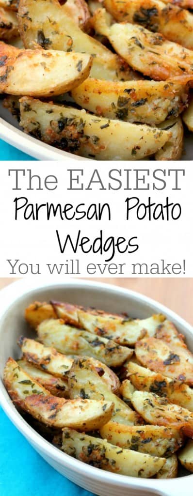 The easiest parmesan potato wedges