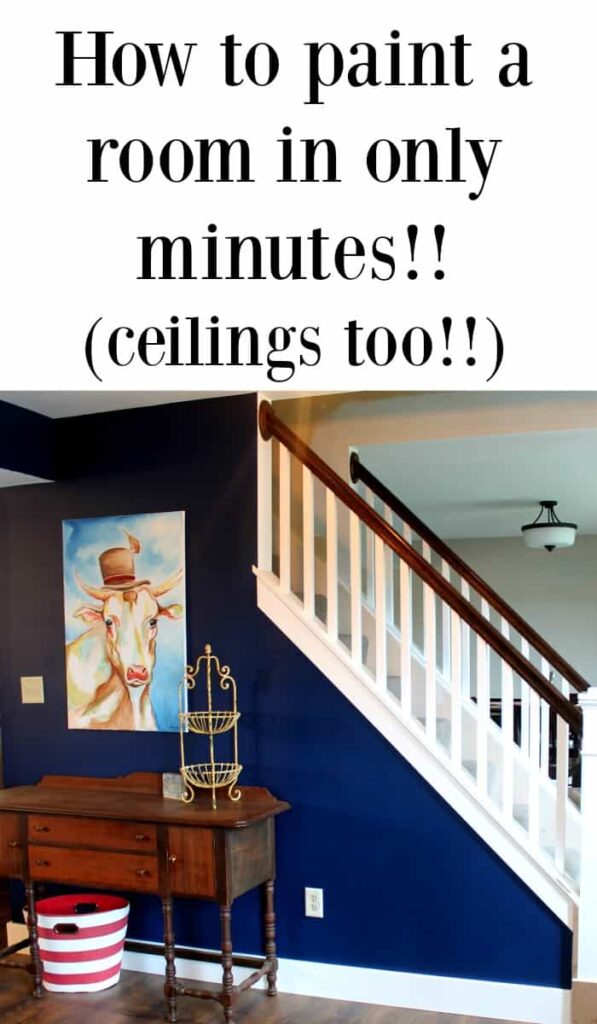 how to paint a room and ceilings in only minutes