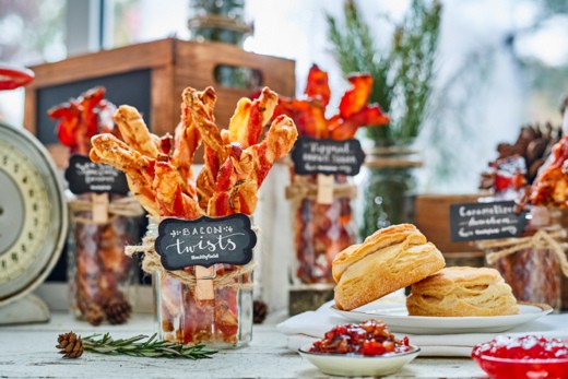 how to make a bacon bar with free printable labels