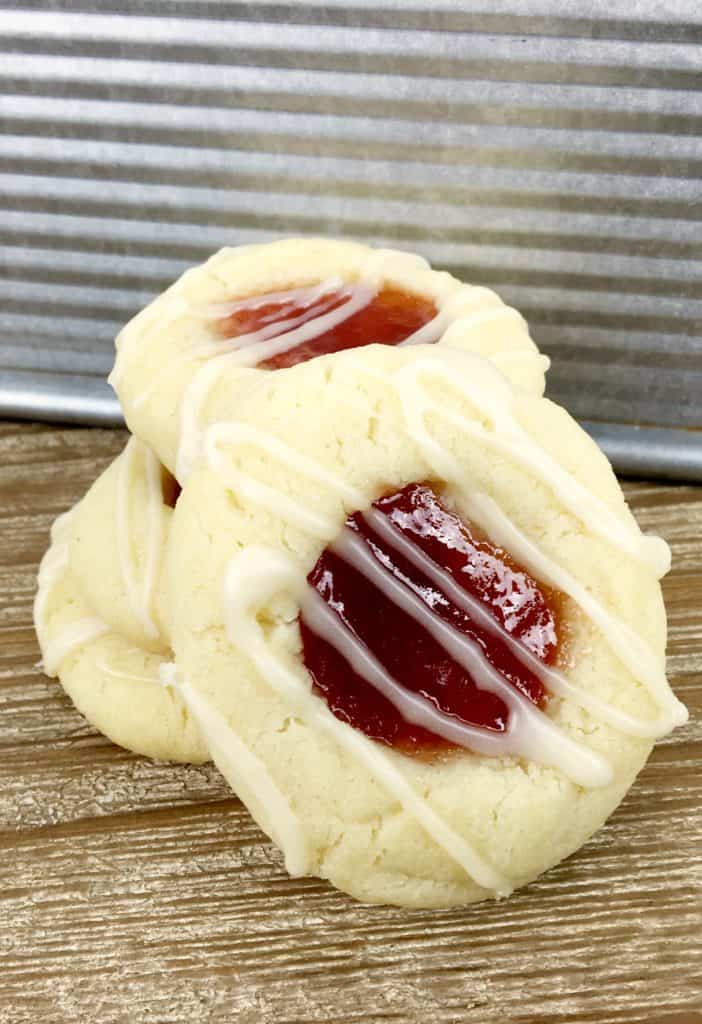 Raspberry Almond Thumbprint Cookie Recipe